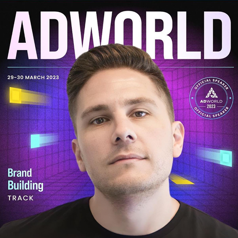 Jandre speaking at AdWorld